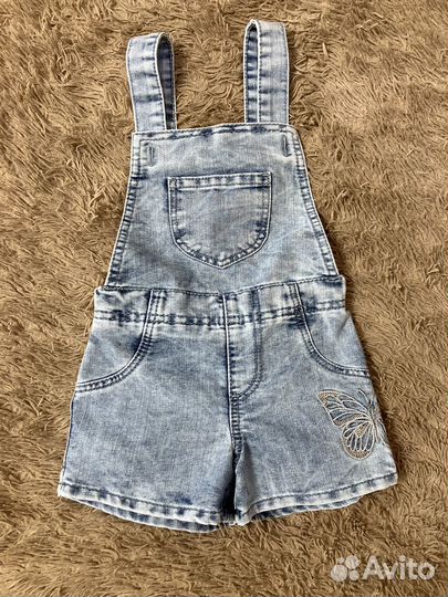 Джинсовый комбинезон для девочки 92