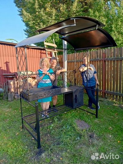 Мангал с крышей