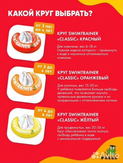 Надувной круг для обуч.плаванию,возр.3 мес.-4г