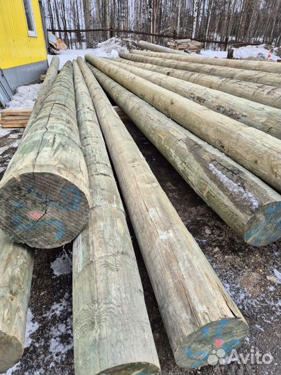 Деревянные опоры лэп