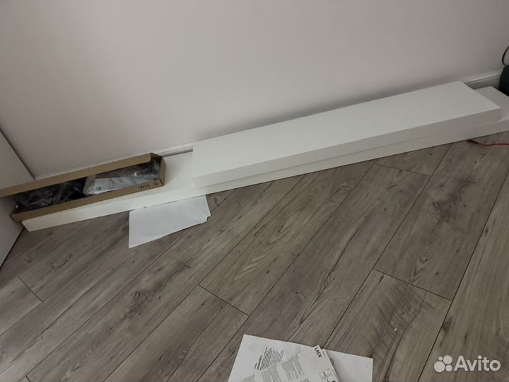 Полка IKEA лакк белая