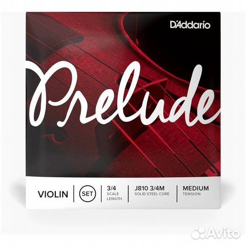DAddario J810-3/4 M prelude струны для скрипки