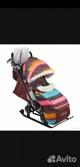 Детские санки коляска