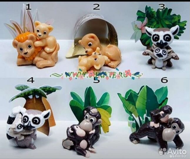 Киндеры: зайчики,кибертопы,дино,животные с малыш