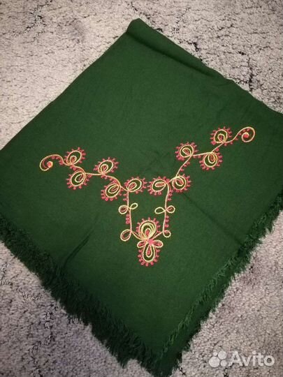 Платок, мерсеризованный хлопок, винтаж