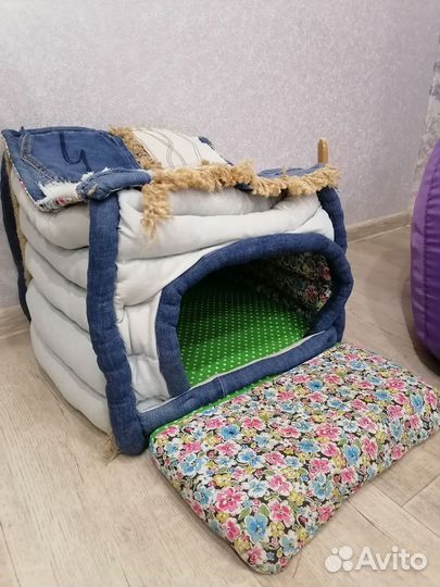 Лежанка домик для собаки