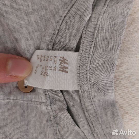 Футболка с длинным рукавами. H&M 92 см