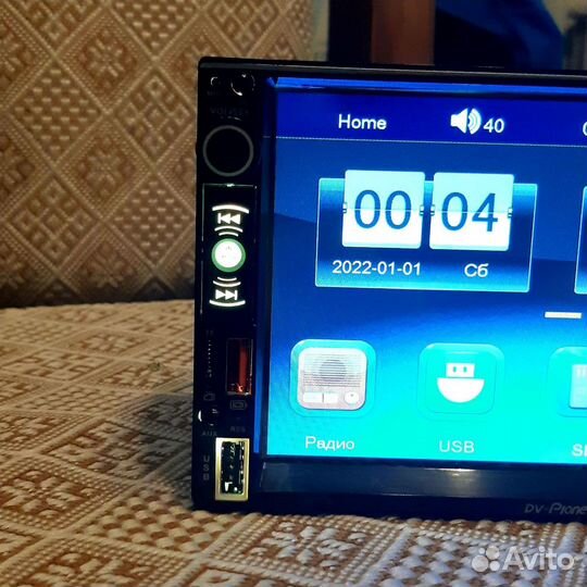 Автомагнитола pioneer 2DIN сенсорная магнитола