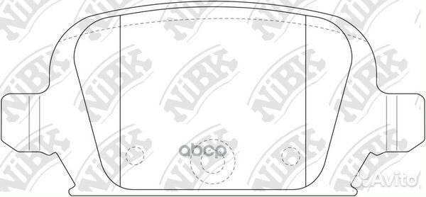 Колодки тормозные дисковые задние NiBK PN0192 Я