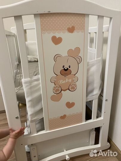 Детская кровать для новорожденных Тедди