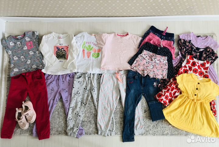 Фирменные вещи пакетом на девочку 110-116