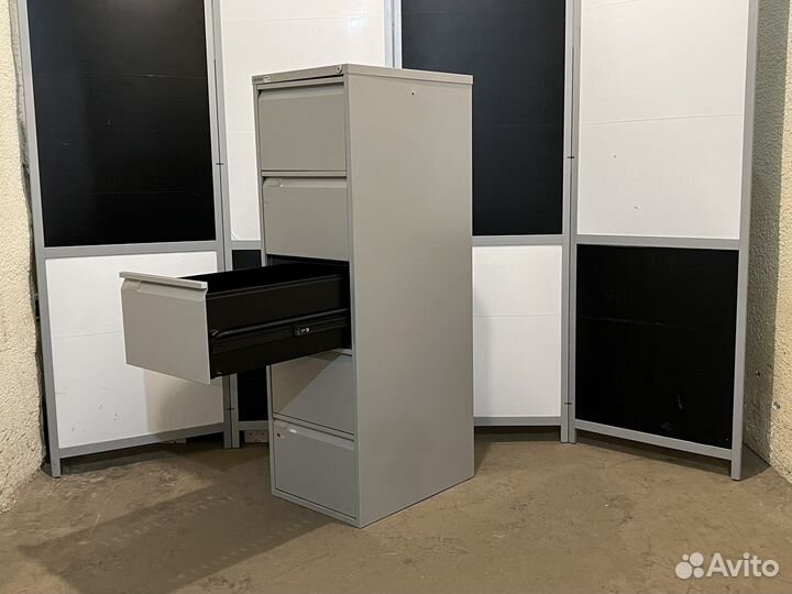 Шкаф металлический картотека 5 ящиков bisley, бу