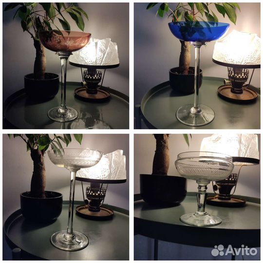 Антикварные креманки и конфетницы Мальцов Чехия