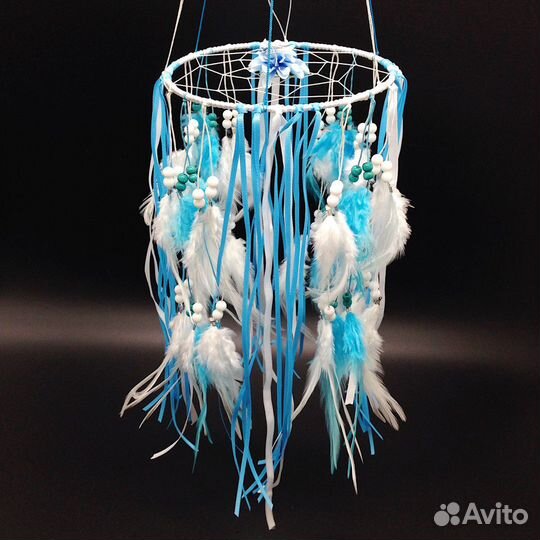 Мобиль в кроватку цветной ловец снов