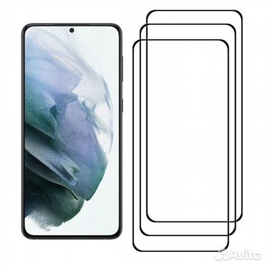 Защитное стекло 5D с полной проклейкой на Samsung