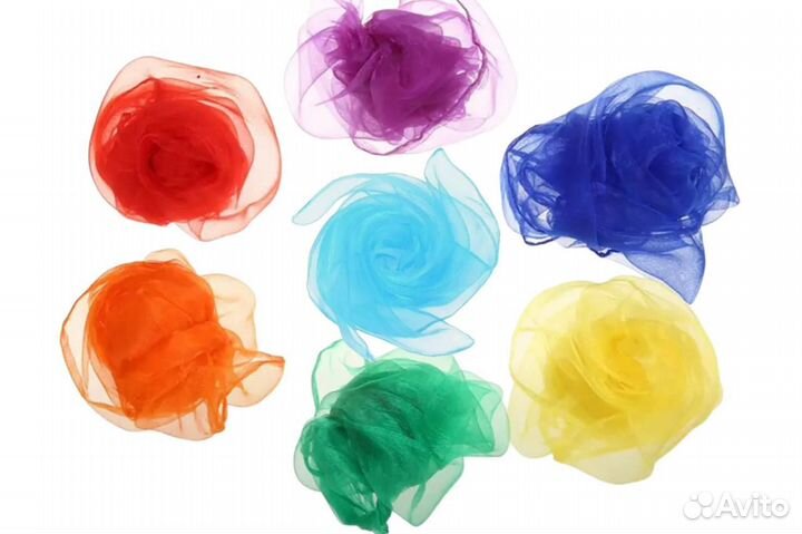 Радужные платочки (7 цветов)