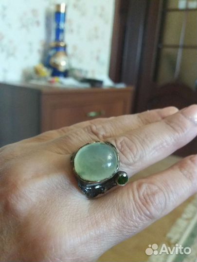 Серебряное кольцо 925 с натуральными камнями
