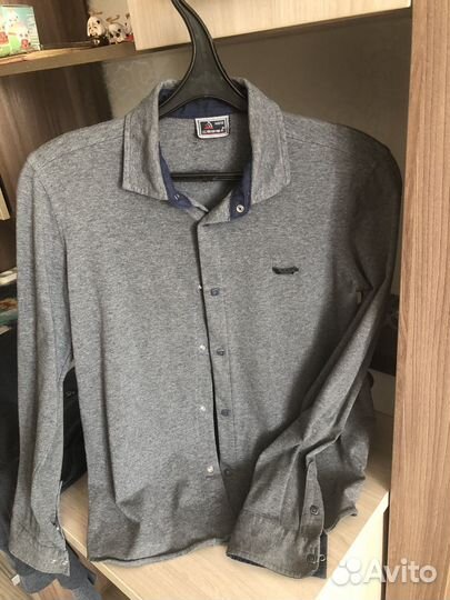 Рубашка трикотажная, обманка, кардиган, жилетка