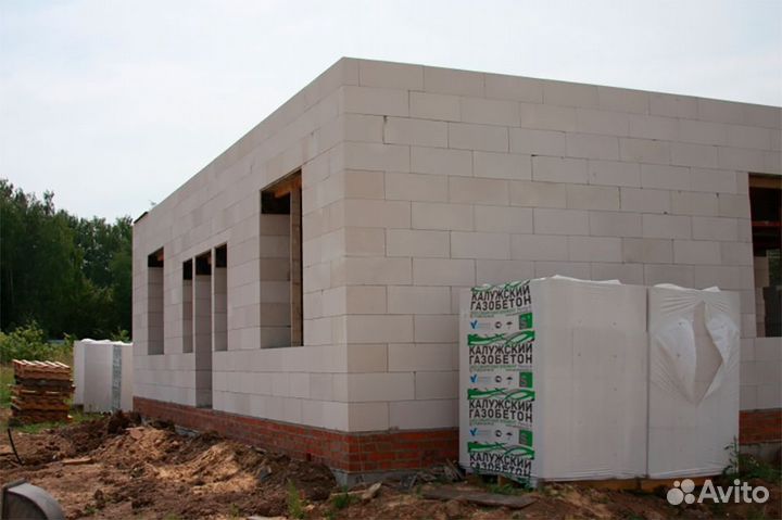 Блок газосиликатный Д400 625х300х100 Калужский газ