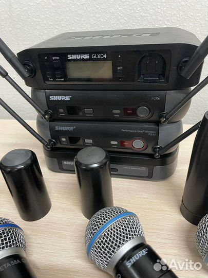 Оригинальные радиосистемы Shure PG,PGX,glxd,SLX