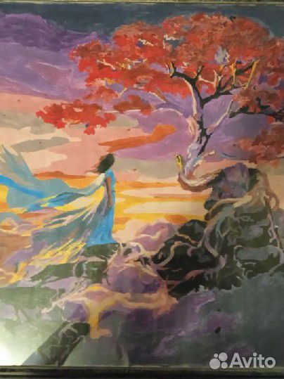 Картина по номерам нарисованная