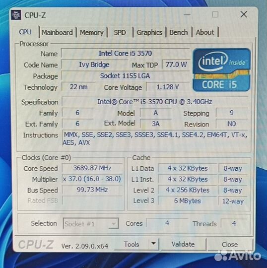Системный блок, i5-3570, 12Гб, GF440, SSD, HDD