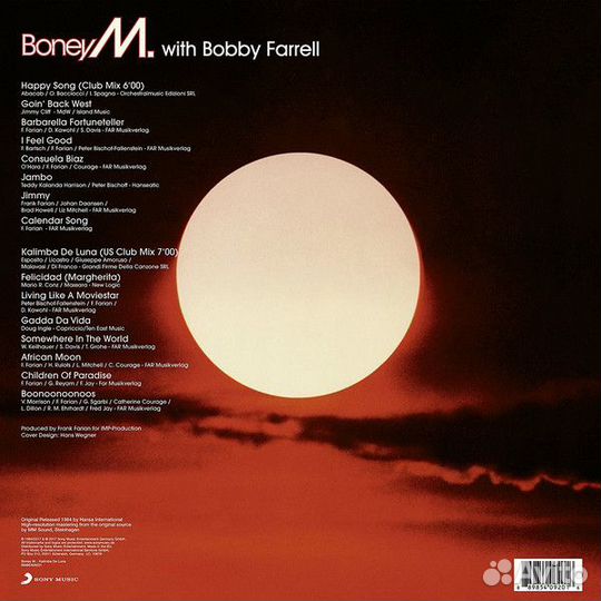 Виниловая пластинка Boney M. kalimba DE luna