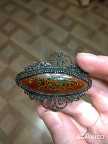 Старинная винтажная брошь