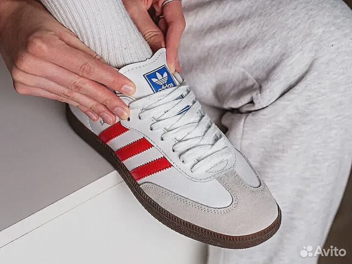 Adidas Samba OG White Better Scarlet