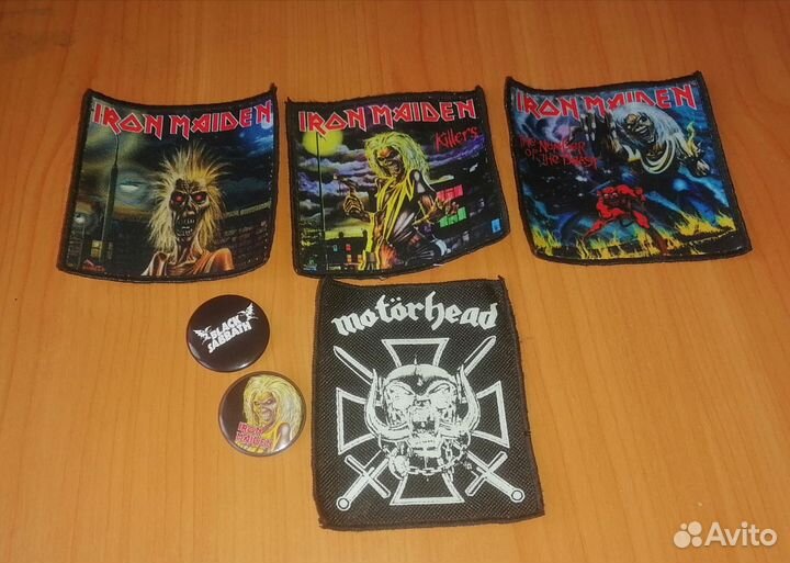 Нашивки iron maiden, motorhead
