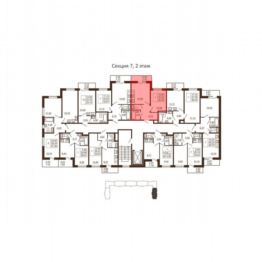 1-к. квартира, 36,5 м², 5/6 эт.