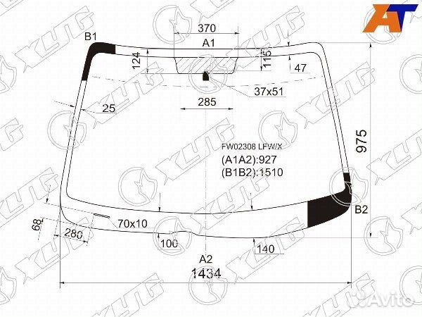 Стекло лобовое mazda mazda6