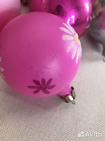 Елочные игрушки. Набор из 16-ти стеклянных шаров