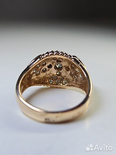 Золотое кольцо 585 пробы с бриллиантами