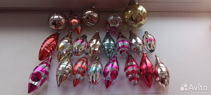 Елочные игрушки. Глинка. СССР