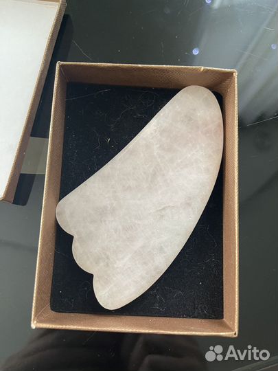 Скребок гуаша из натурального камня