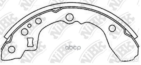Колодки тормозные барабанные FN11161 NiBK