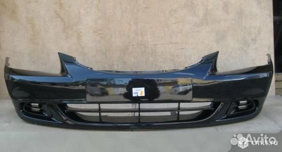 Передний черный бампер хундай акцент №49