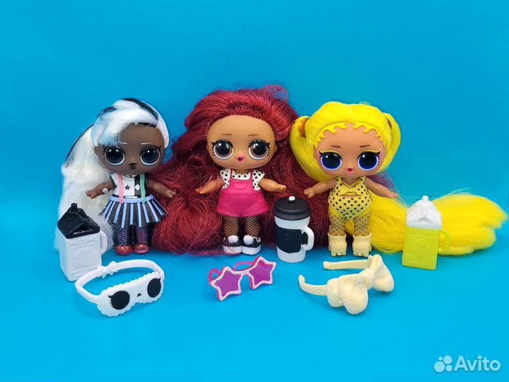 Куклы lol с волосами, меняют цвет