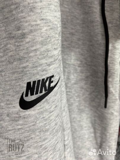 Штаны Nike tech fleece серые