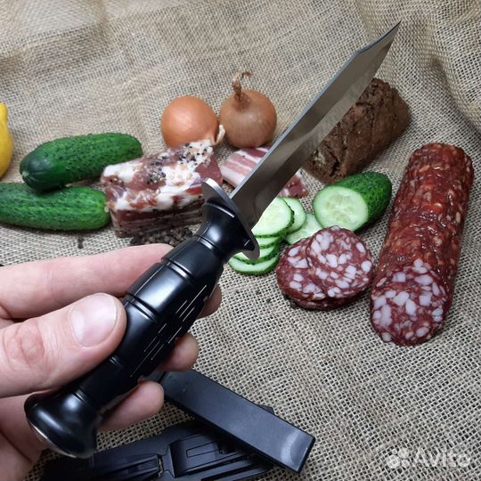 Нож Вишня нр-43 пластик ножны на молле