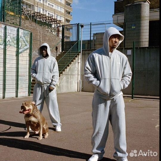 Зип худи Corteiz hmp серая