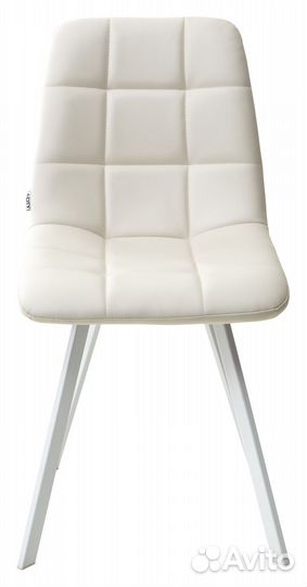 Стул chilli square белый/экокожа светло-бежевый