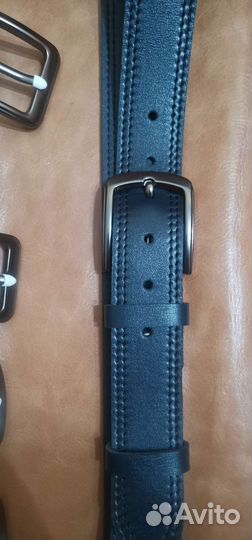 Мужской кожаный ремень ручной работы