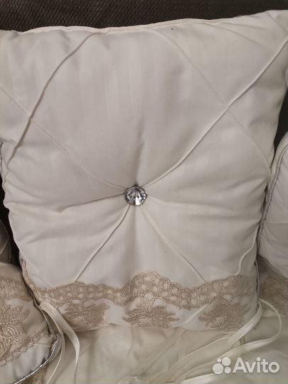 Комплект бортиков с одеялом для кроватки детской