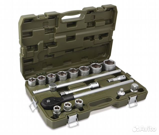 Набор головок и принадлежностей 3.4, 17 предметов