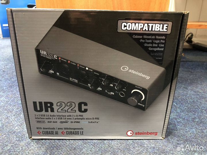Внешняя звуковая карта Steinberg UR22C