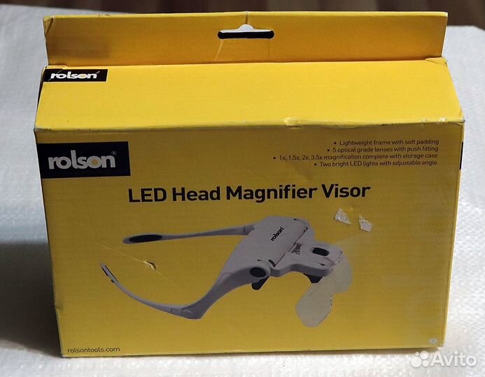 Лупа налобная (очки) со сменными стеклами