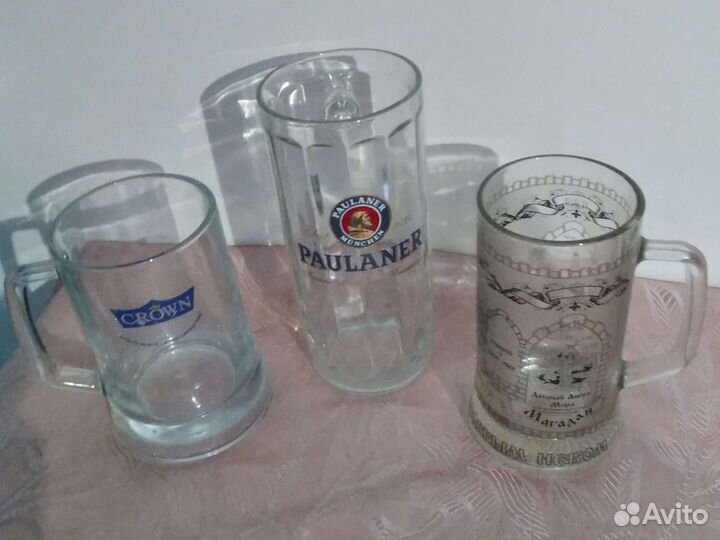Пивные кружки и стаканы из домашней коллекции