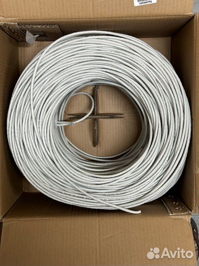 Cabeus UTP-4P-CAT.5E-solid-GY-light кабель